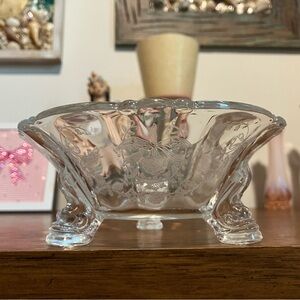 Heisey Glass Orchid Footed Dish